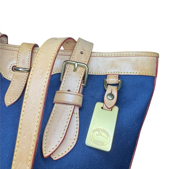 Dooney USA Cabriolet Canvas and Leather Bucket Bag - Picture 7 of 13